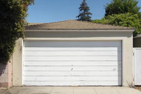 aging garage door needing replacement