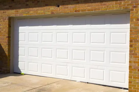 garage door hit with sunlight